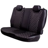 Чехлы Премиум Экокожа Байрон Ромб на Opel Corsa D 2006-2014 г.в.