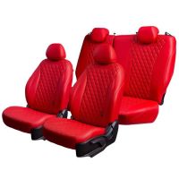 Чехлы Премиум Экокожа Байрон Ромб на Opel Corsa D 2006-2014 г.в.