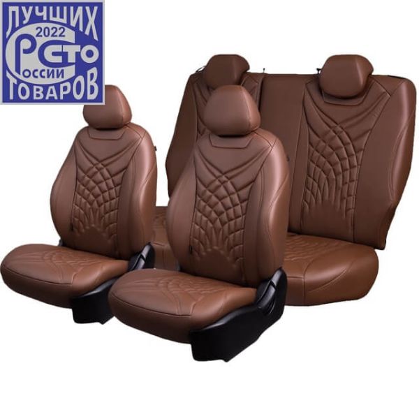 Чехлы Премиум Экокожа Байрон Президент|Жук на Opel Corsa D 2006-2014 г.в.